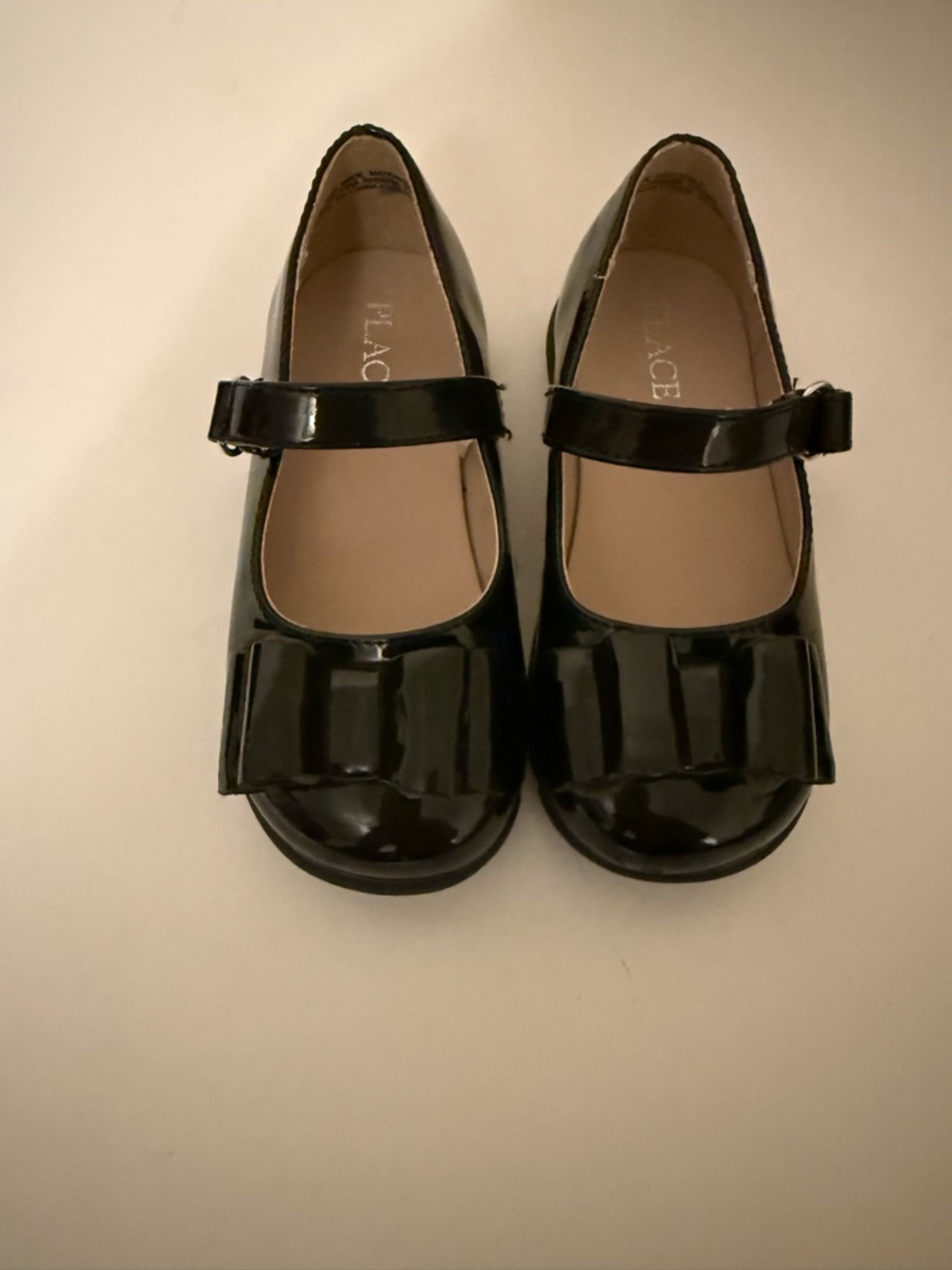 Children’s Place Girls' Black Patent Mary Jane Shoes with Bow